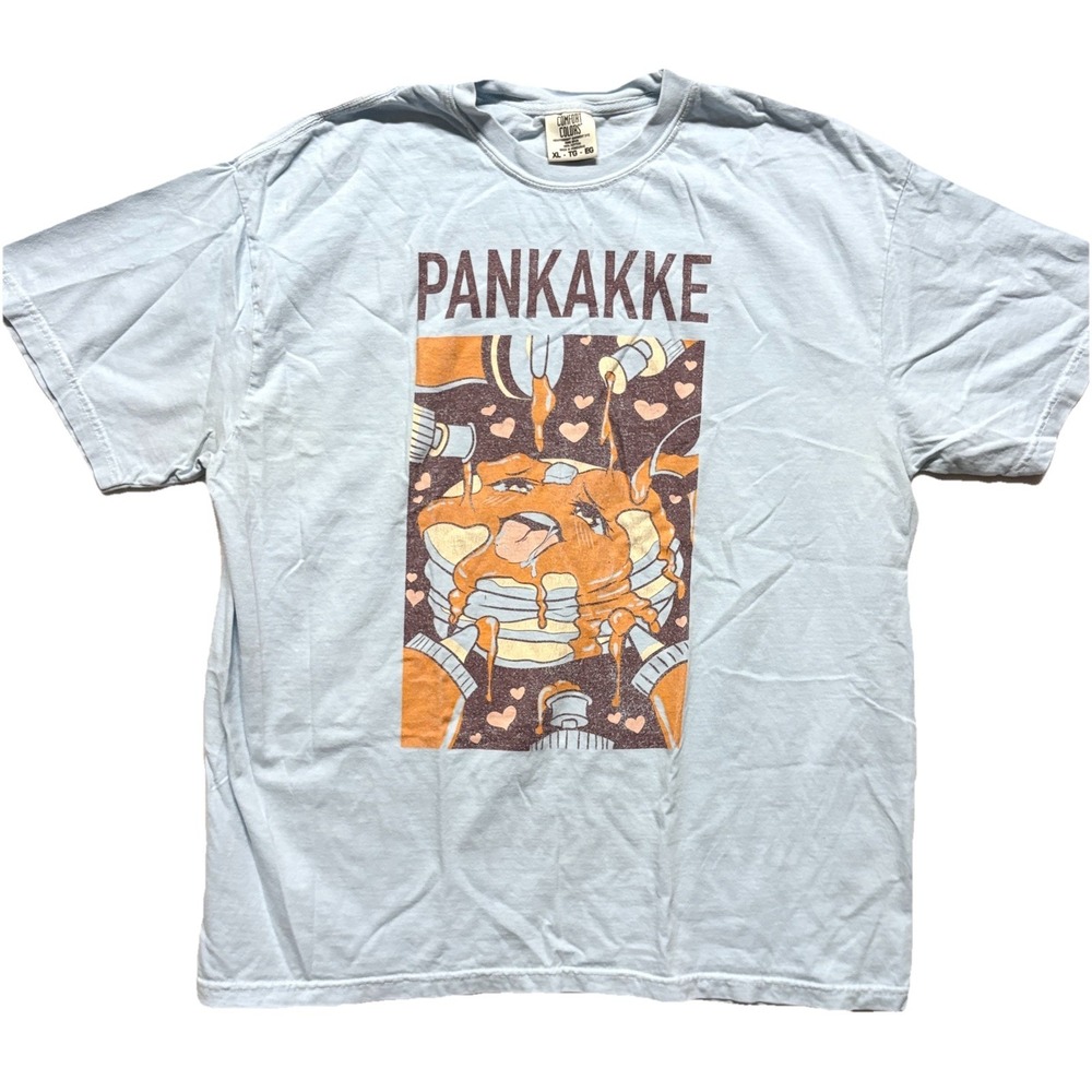 Comfort Colors Graphic T Shirt XL Pankakke Pancake Heavyweight Streetwear